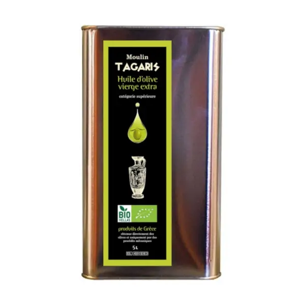 Huile d’Olive Extra Vierge Bio TAGARIS - 5 litre