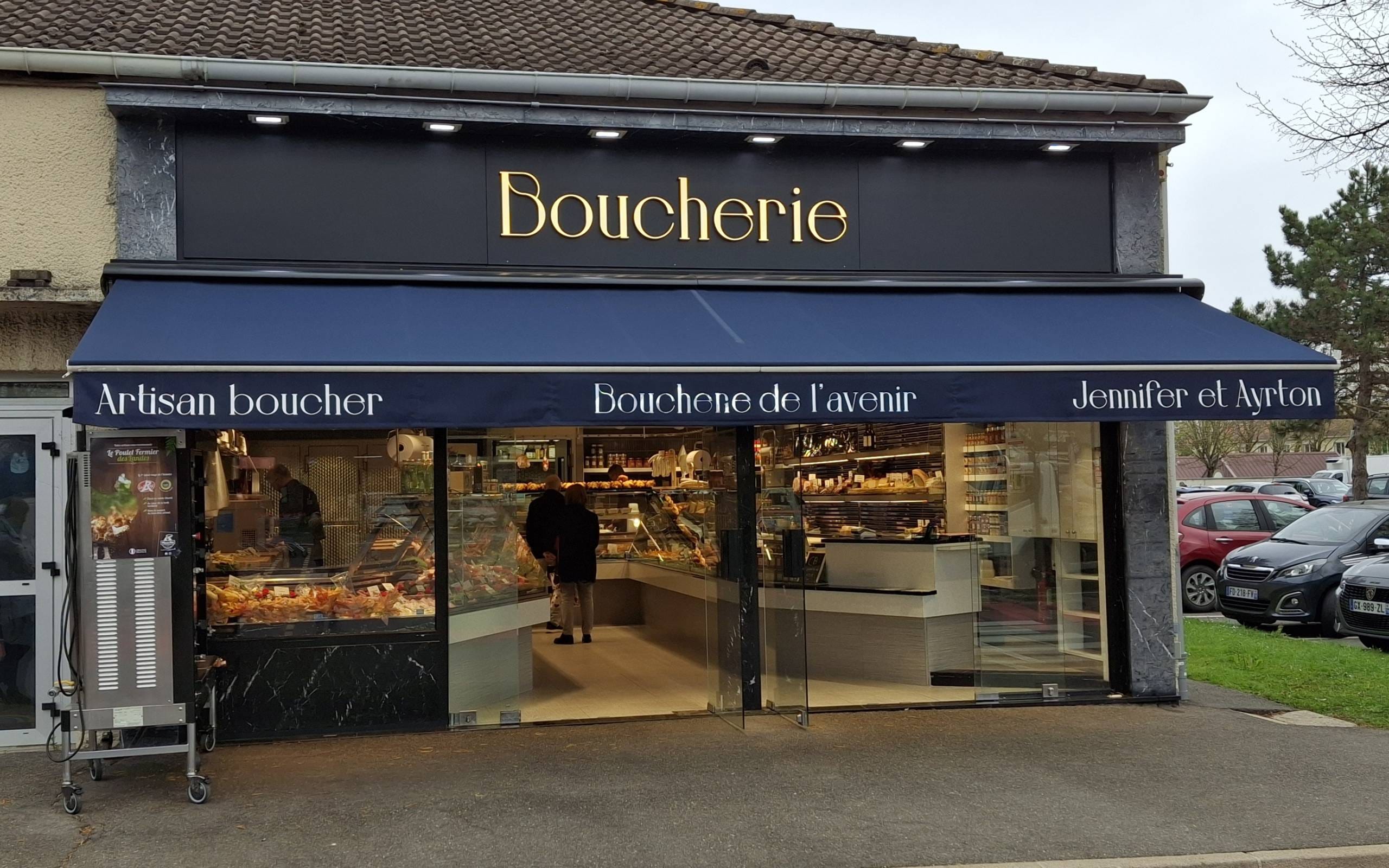 Façade boucherie de l'avenir voisin le bretonneux